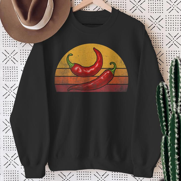 Red Chili-Peppers Red Hot Vintage Chili-Peppers Sweatshirt Gifts for Old Women
