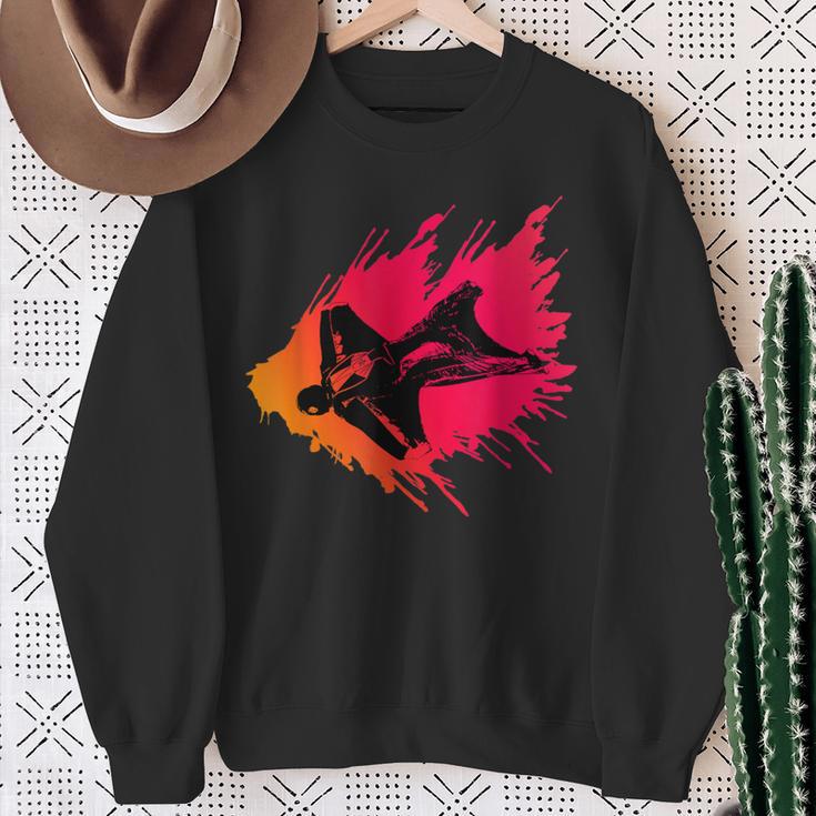 Red Flying For Wingsuit Lovers Sweatshirt Gifts for Old Women