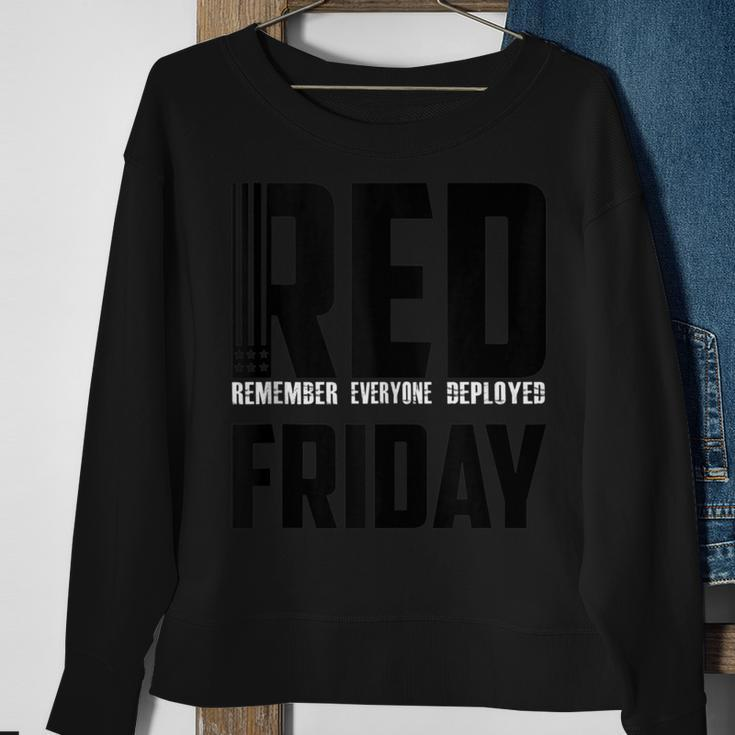 Red Friday Remember Everyone Deployed Military Sweatshirt Gifts for Old Women