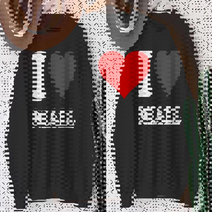 Red Heart I Love Niall Sweatshirt Gifts for Old Women