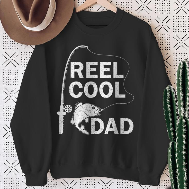 Reel Cool Dad Daddy Fathers Day Father Fishing Fisherman Sweatshirt Gifts for Old Women