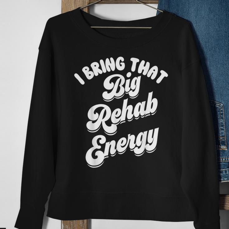 Rehab Team Retro Pt Month Ot Slp Physical Therapy Sweatshirt Gifts for Old Women