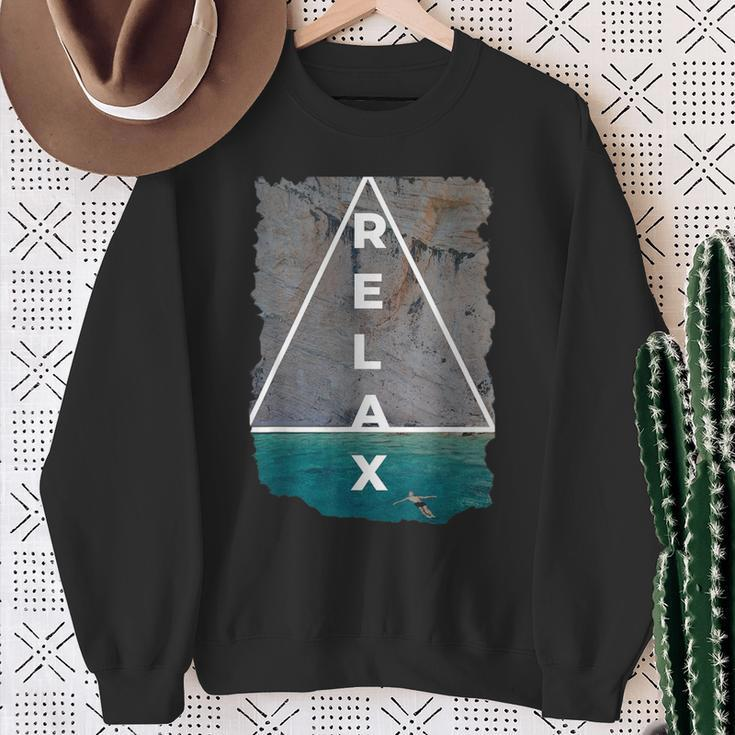Relax For Summer Time Sweatshirt Gifts for Old Women