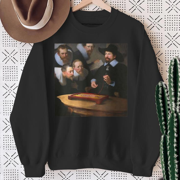 Rembrandt's The Anatomy Lesson Of Dr Tulp Operation Game Sweatshirt Gifts for Old Women