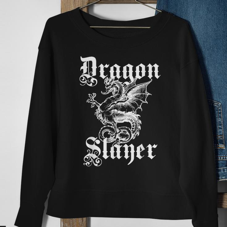 Renaissance Faire Dragon Slayer Sweatshirt Gifts for Old Women