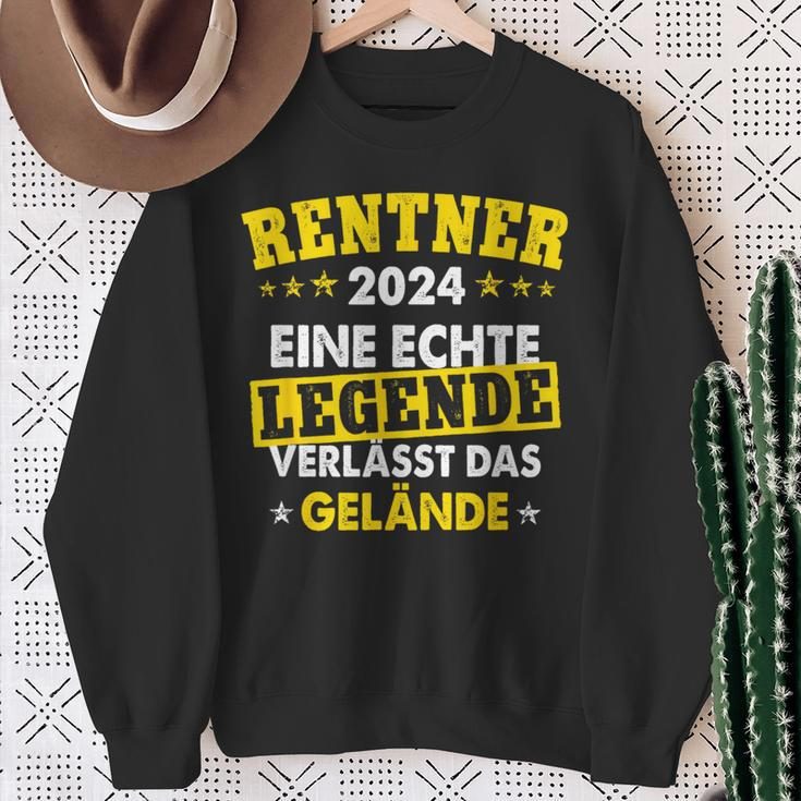 Rentner 2024 Eine Echte Legende Verlässt Das Gelände Sweatshirt Geschenke für alte Frauen