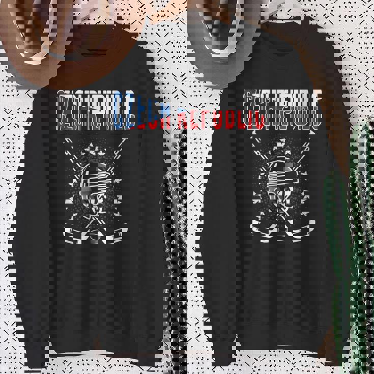 República Checa Amantes Del Hockey Sobre Hielo Jersey Fans Del Hockey Checa Camisa de entrenamiento Regalos para ancianas