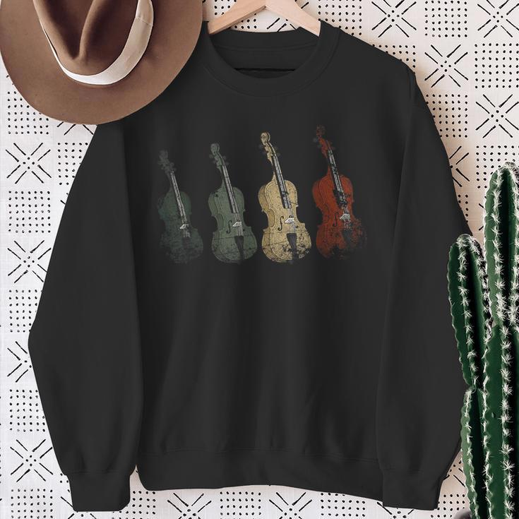 Retro Cello Sweatshirt Geschenke für alte Frauen