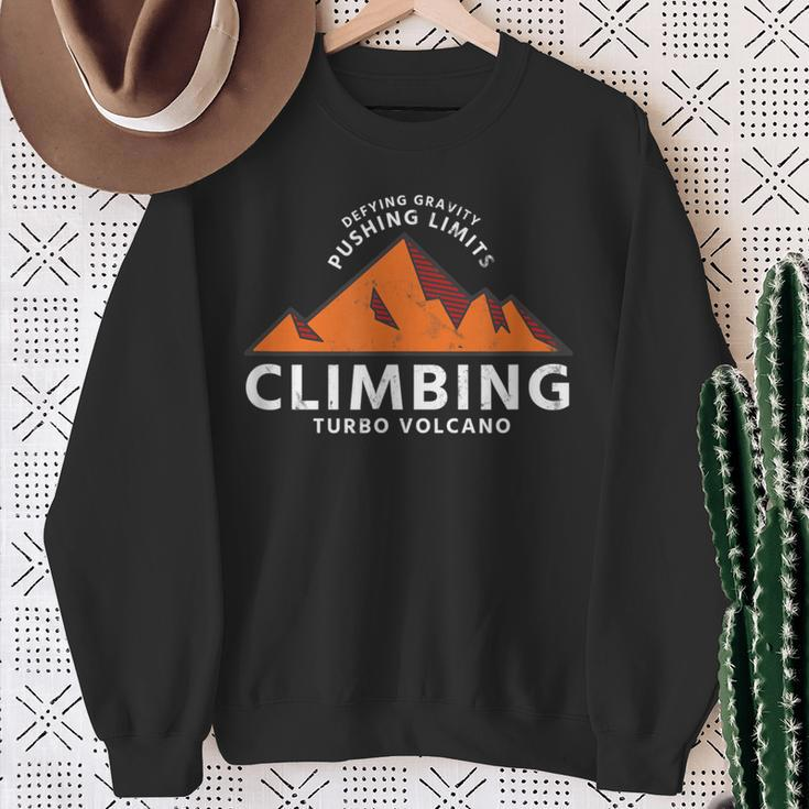 Retro Climbing Defying Gravity Pushing Limits Vintage Sweatshirt Gifts for Old Women