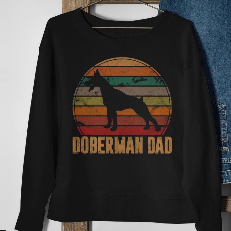 Retro Doberman Dad Dog Owner Pet Pinschers Dobie Father Sweatshirt Gifts for Old Women