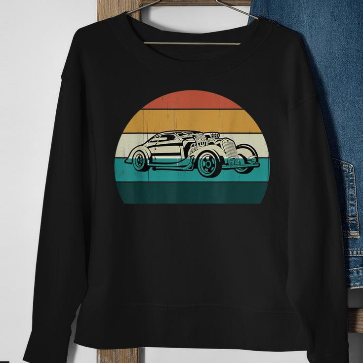 Retro Hotrod Car Vintage Auto Classic Muscle Cars Sweatshirt Gifts for Old Women