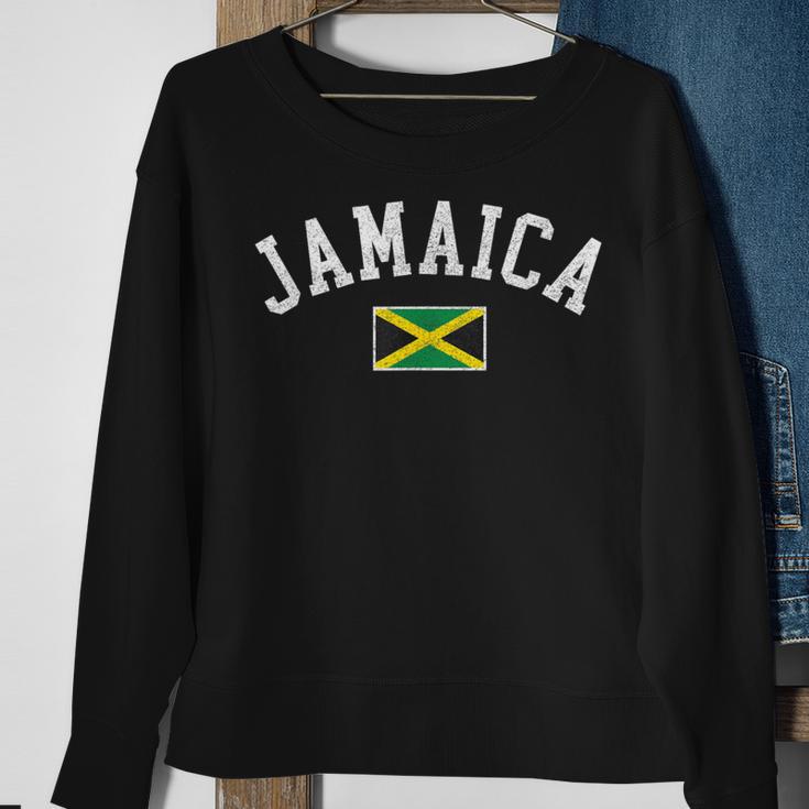 Retro Jamaica Flag Vintage Jamaican Travel Souvenir Boy Girl Sweatshirt Gifts for Old Women