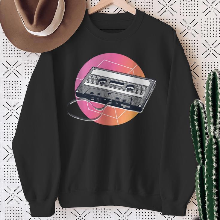 Retro Music Cassette Tape 80S 90S Vintage Graphic Sweatshirt Gifts for Old Women