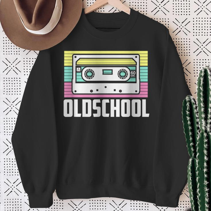 Retro Oldschool Cassette 80S 90S Sweatshirt Geschenke für alte Frauen