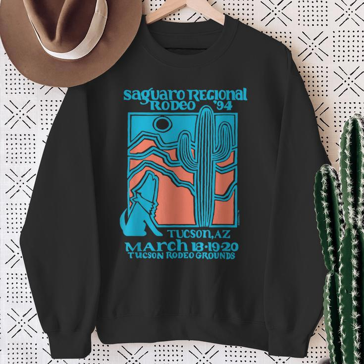 Retro Rodeo Saguaro Tucson Arizona Vintage Sweatshirt Gifts for Old Women