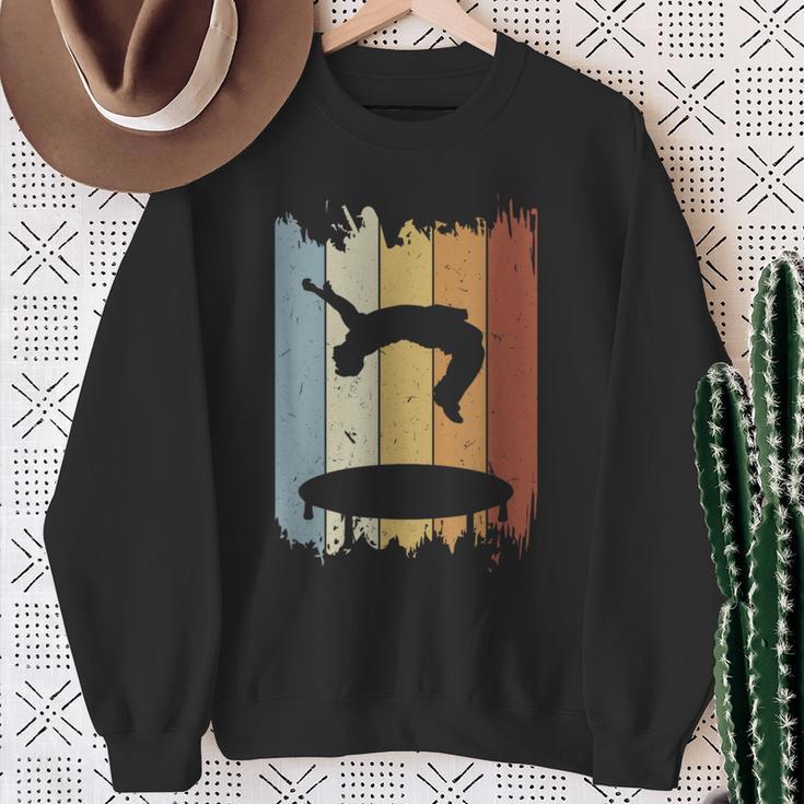 Retro Salto Backflip Trampoline Freerunnerintage Sweatshirt Geschenke für alte Frauen