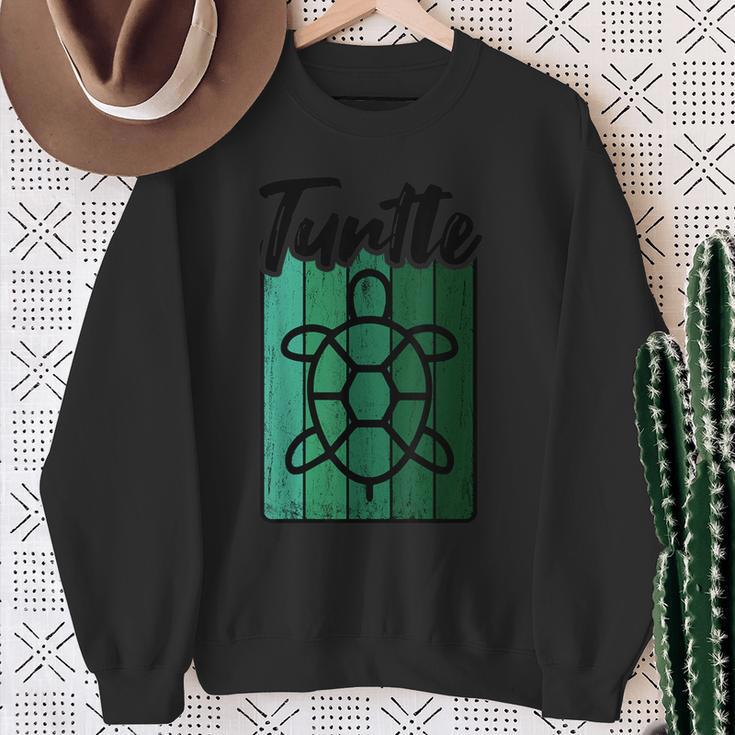 Retro Turtle Vintage Sweatshirt Geschenke für alte Frauen