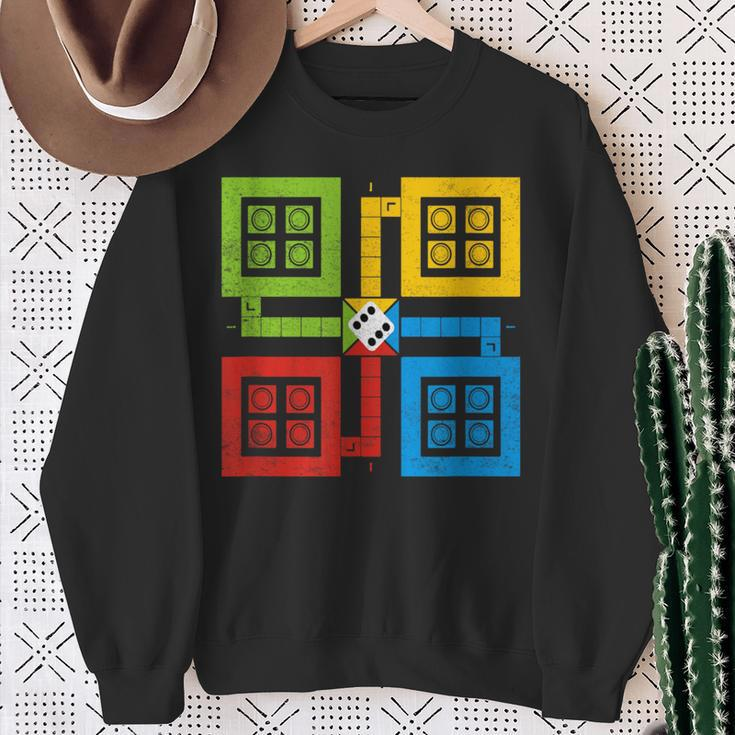 Retro Vintage Ludo Game Classic Game Costume Sweatshirt Gifts for Old Women