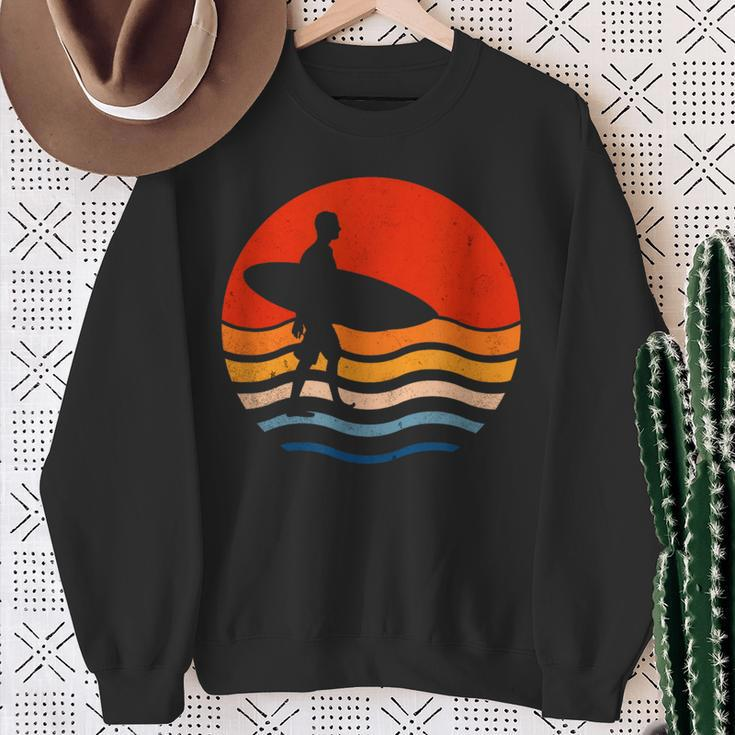 Retro Vintage Surfing Beachwear Surf Culture Revival Sweatshirt Gifts for Old Women