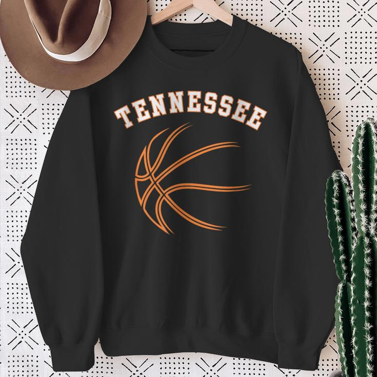 Retro Vintage Usa Tennessee State Basketball Souvenir Sweatshirt Gifts for Old Women