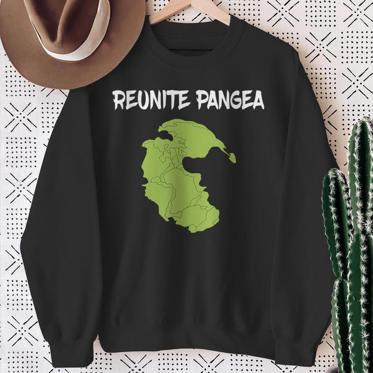 Reunite Pangea Earth Science Geologist Geology Sweatshirt Gifts for Old Women