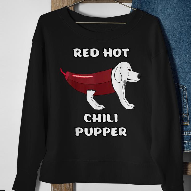 Rhcp Red Hot Chili Pupper Peppers Parody Puppy Doggy Puppies Sweatshirt Gifts for Old Women