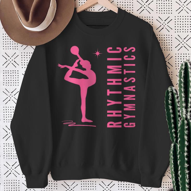 Rhythmische Sportgymnastik Gymnastik Gymnastin Mit Ball Sweatshirt Geschenke für alte Frauen