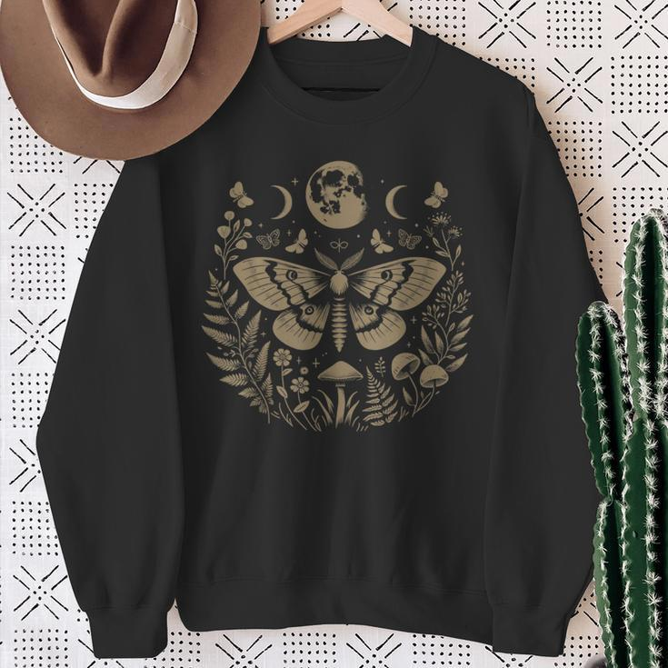 Therian Grunge Fairycore Aesthetic Luna Moth Cottagecore Sweatshirt Gifts for Old Women