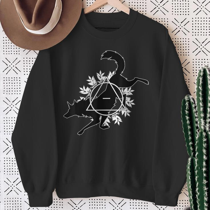 Therian Theta Delta Wolf Dog Sweatshirt Gifts for Old Women