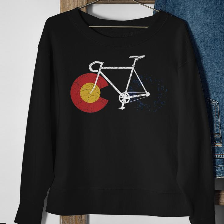 Ride Colorado CyclingCycle Colorado Bicycle Sweatshirt Gifts for Old Women