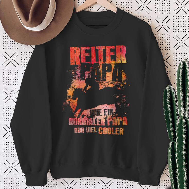 Rider Papa Nur Coolerater Pferde Reiter Reiter Father's Day Sweatshirt Geschenke für alte Frauen