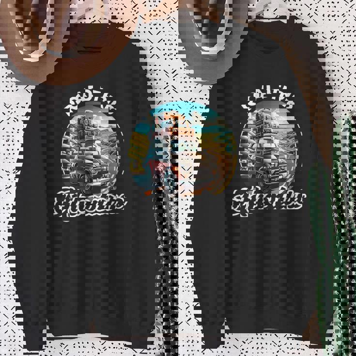 Road Trip Adventure Car Family Vacation Trip Summer Vacay Sweatshirt Gifts for Old Women