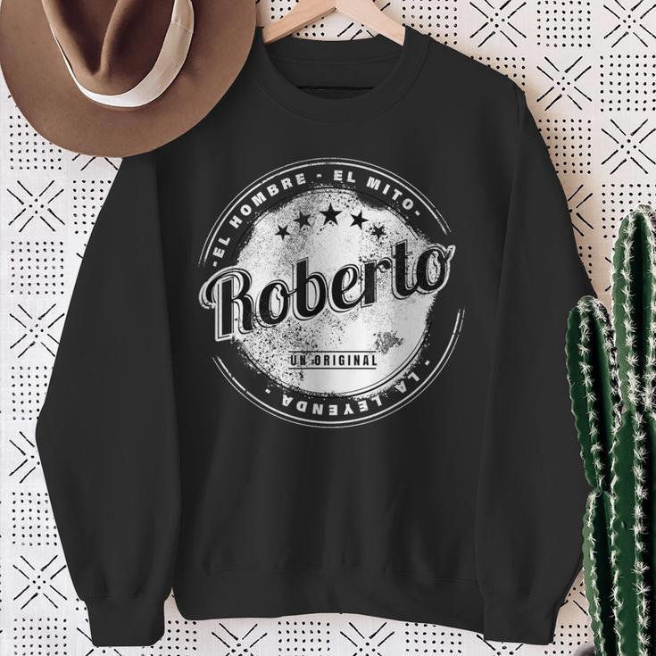Roberto El Hombre El Mito La Leyend Roberto Nombre Camisa de entrenamiento Regalos para ancianas
