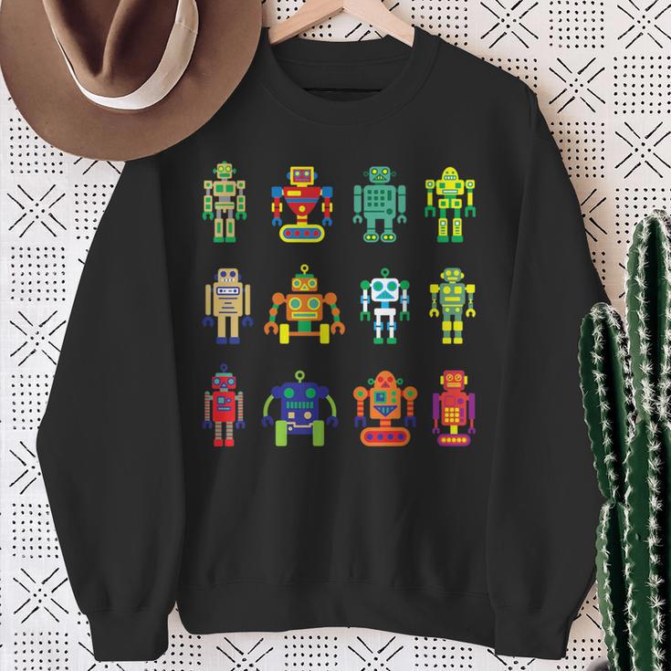 Robotics Engineer Idea Robot Lover Sweatshirt Geschenke für alte Frauen