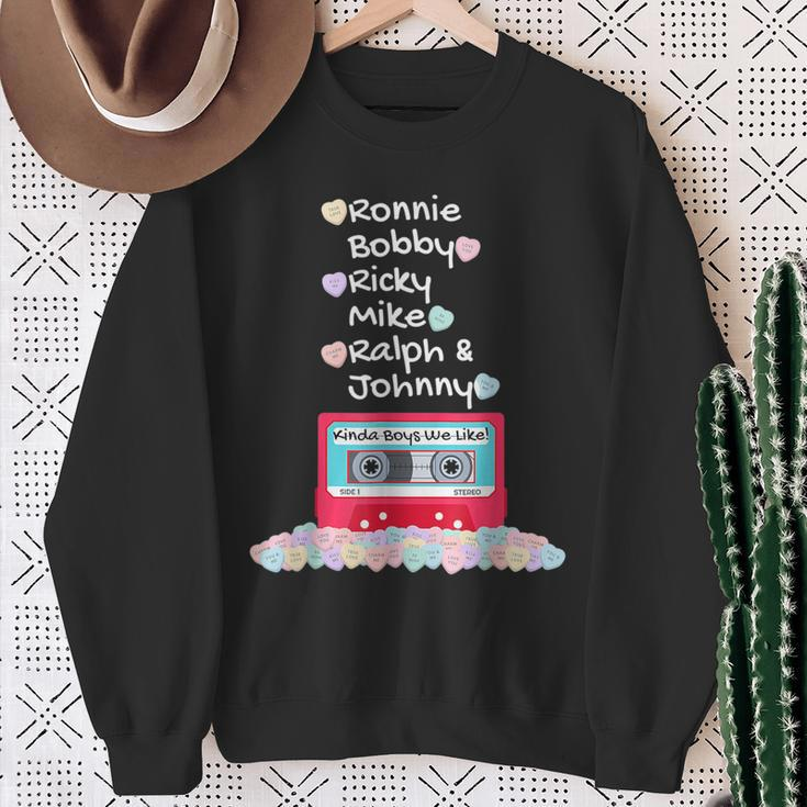Ronnie Bobby Ricky Mike Ralph And Johnny Kinda Boys We Like Sweatshirt Gifts for Old Women