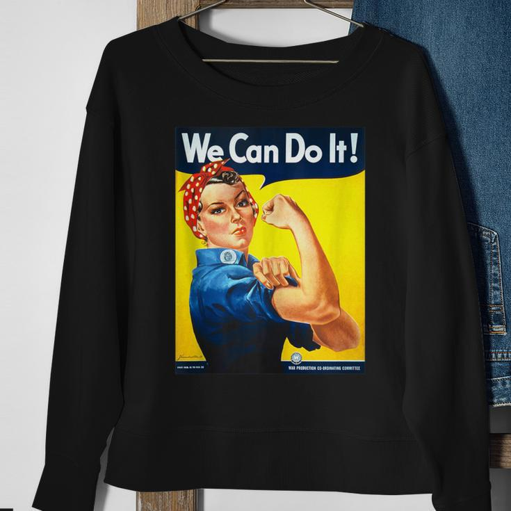 Rosie The Riveter We Can Do It Feminist Icon Sweatshirt Gifts for Old Women