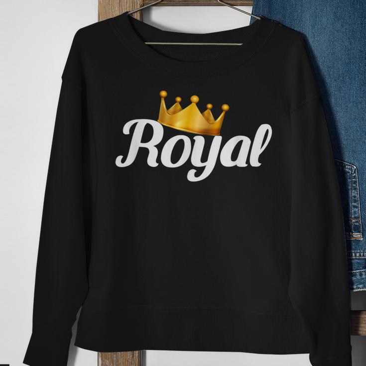 Royal Gold Crown Sweatshirt Gifts for Old Women