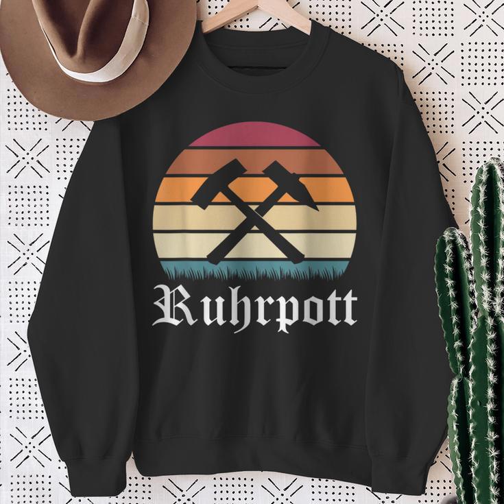 Ruhrgebiet Ruhrpott Sayings Mining Zeche Sweatshirt Geschenke für alte Frauen