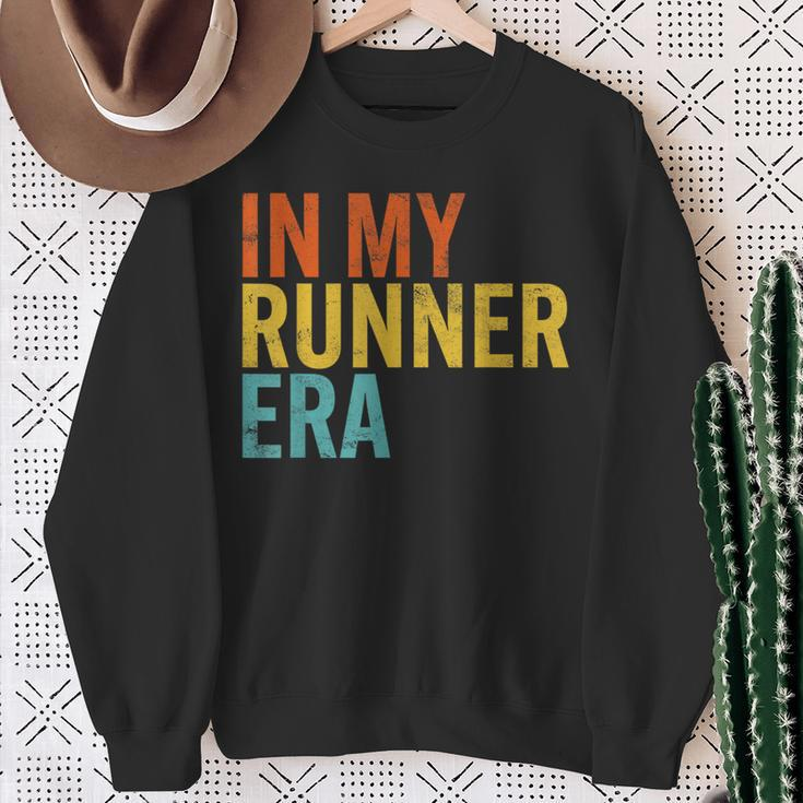 In My Runner Era Running Marathon Fitness Running Dad Sweatshirt Gifts for Old Women