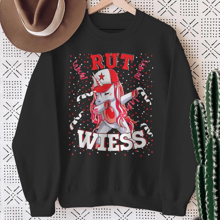 Rut Wiess Carnival Costume Cologne Red Confetti Unicorn Sweatshirt Geschenke für alte Frauen