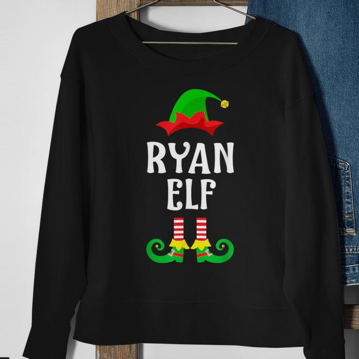 Ryan Elf Personalized Name Christmas Family Matching Sweatshirt Gifts for Old Women
