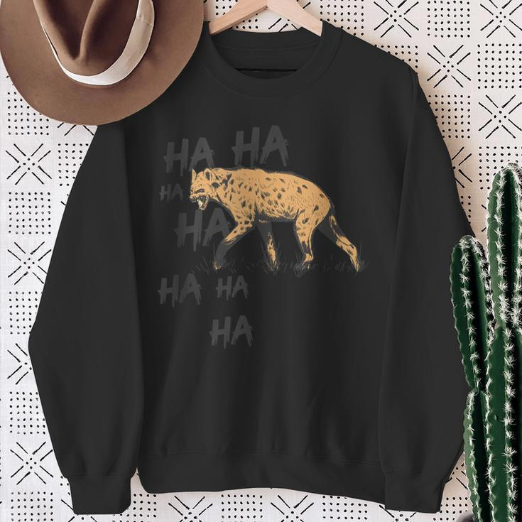 Safari Animal Common Laughing Hyena Sweatshirt Gifts for Old Women