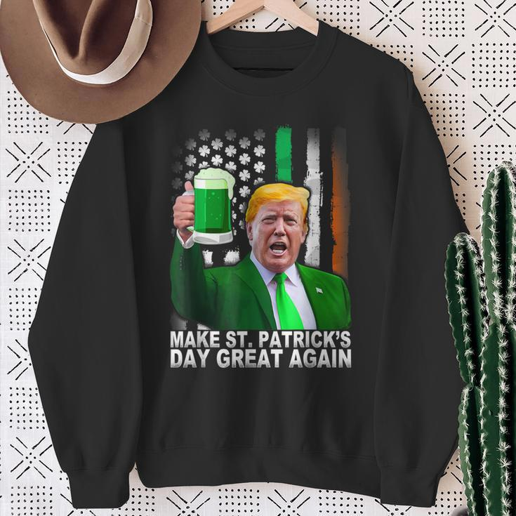 Make Saint St Patrick's Day Great Again Trump Sweatshirt Gifts for Old Women