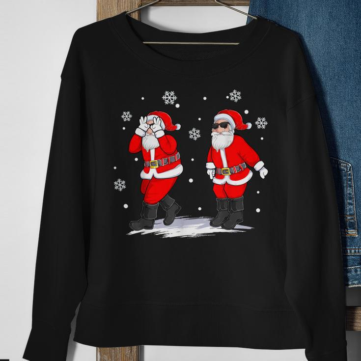 Santa Claus Griddy Dance Christmas Xmas Pajama Boys Sweatshirt Gifts for Old Women