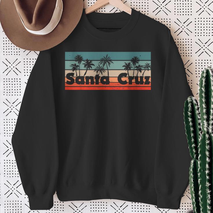 Santa Cruz Ca California 70S 80S Retrointage Sweatshirt Geschenke für alte Frauen