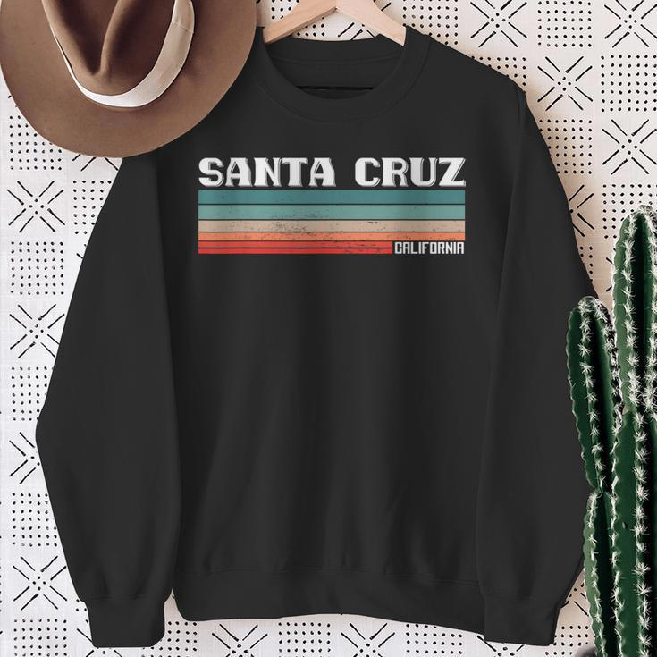 Santa Cruz California Retro Vintage Sweatshirt Gifts for Old Women