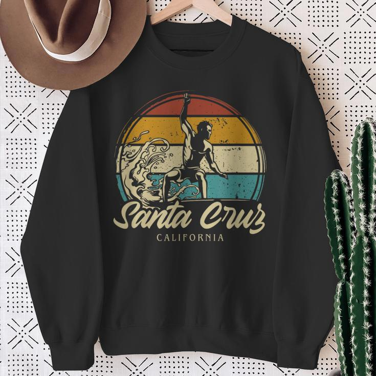 Santa Cruz City California Souvenir Vintage Retro Sweatshirt Geschenke für alte Frauen