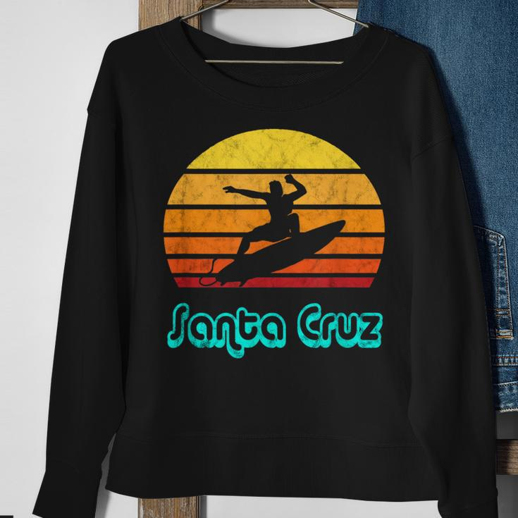 Santa Cruz Souvenir Retro Surf Vintage California Sweatshirt Gifts for Old Women