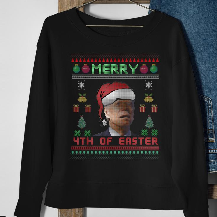 Santa Joe Biden 4Th Of July Easter Ugly Christmas Xmas Sweatshirt Gifts for Old Women