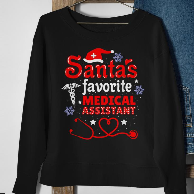 Santas Favorite Medical Assistant Christmas Sweatshirt Gifts for Old Women